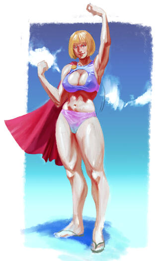 Power Girl pinup